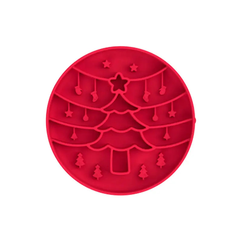 Christmas Style Dog Slow Feeder Bowl stepbystep