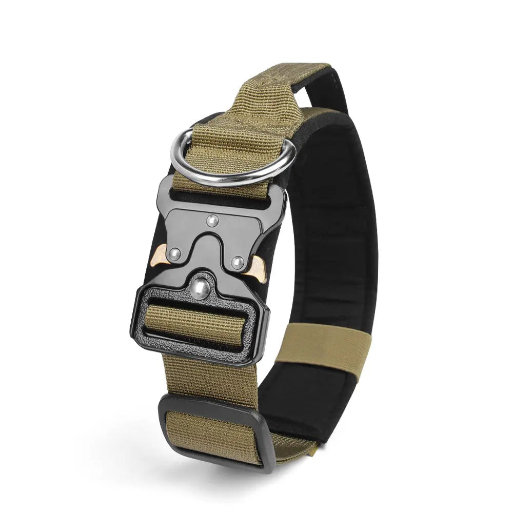 New Pet Explosion-Proof Tactical Collar with Handle for medium and large dogs StepbyStep