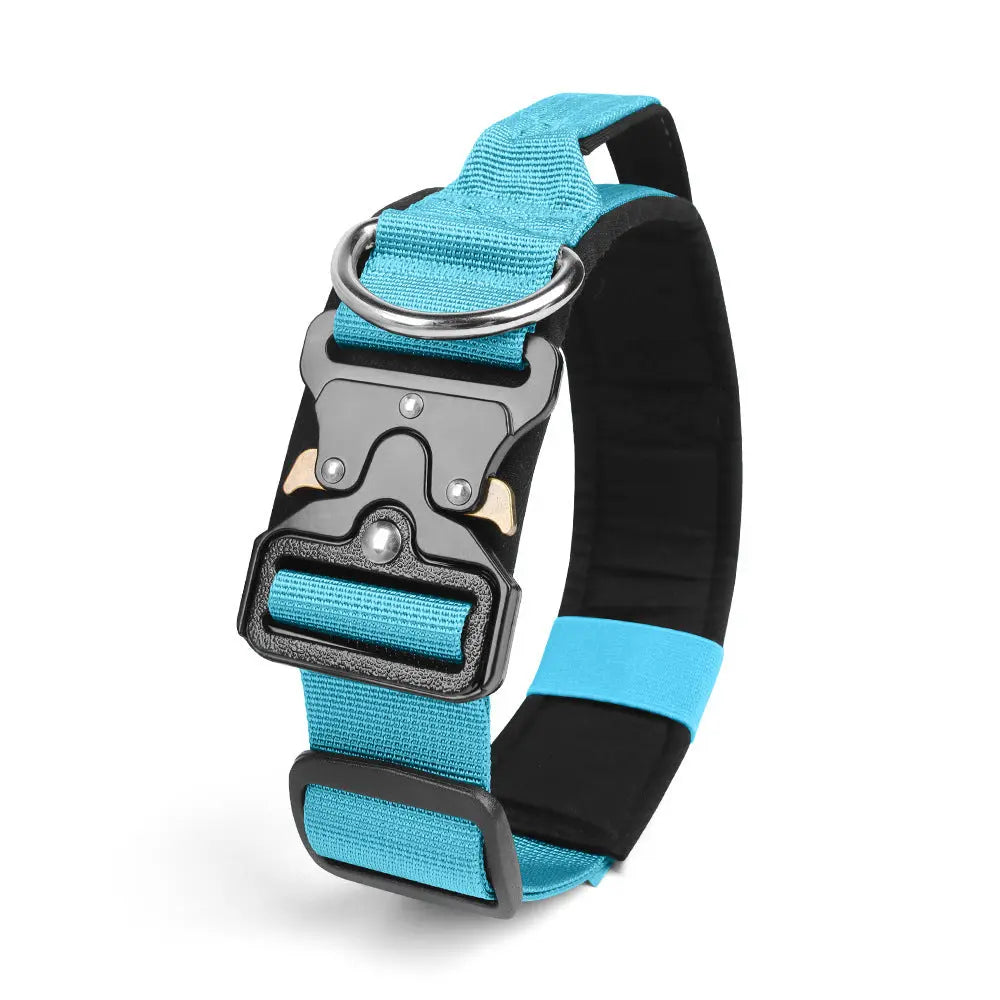 New Pet Explosion-Proof Tactical Collar with Handle for medium and large dogs StepbyStep