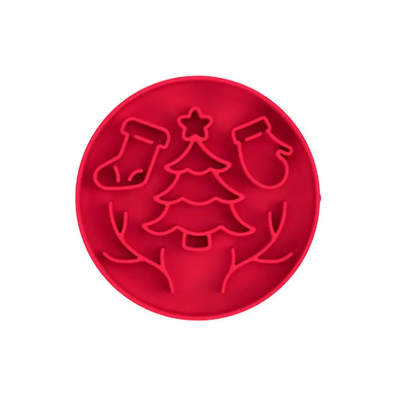 Christmas Style Dog Slow Feeder Bowl stepbystep