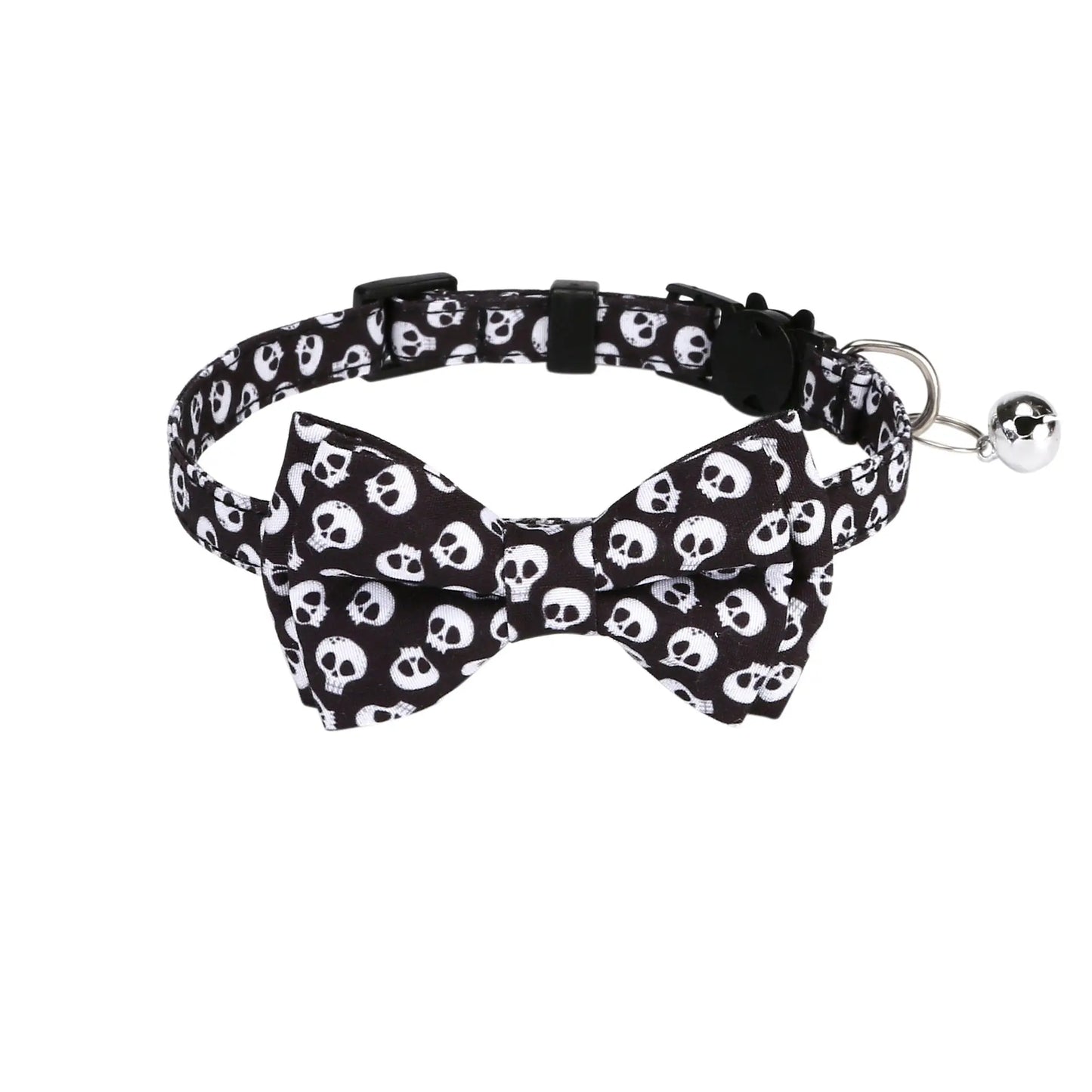 Halloween Cat Collars with Bow Bell StepbyStep