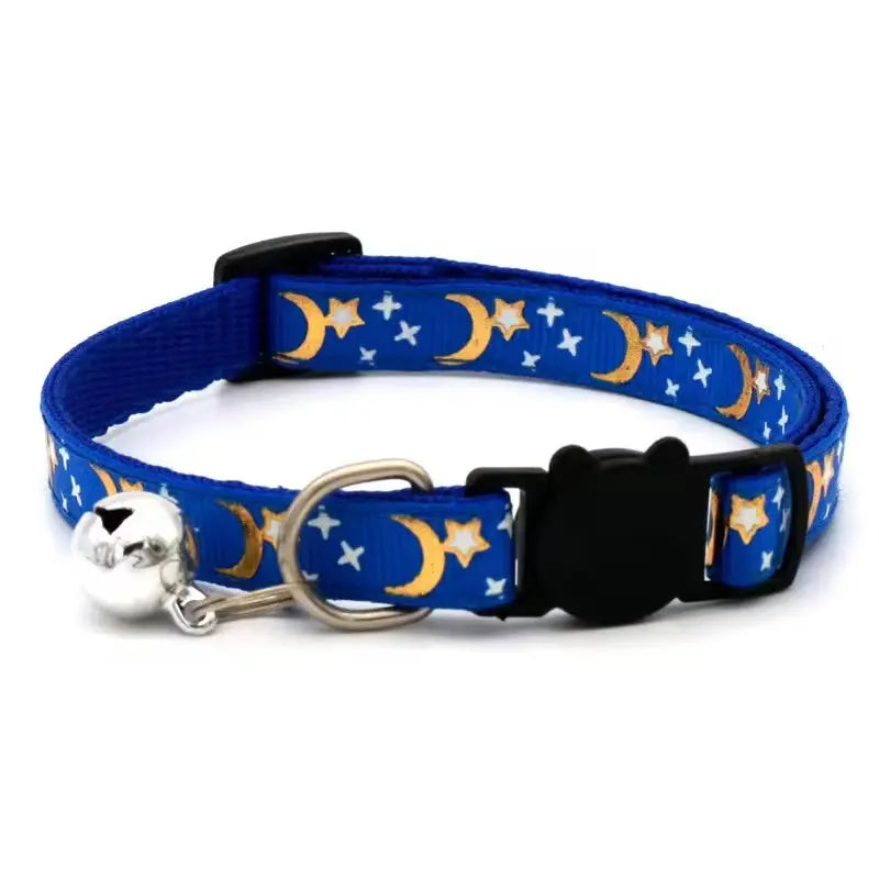 Best Kitten Collars with Bell and Cartoon Star Moon StepbyStep