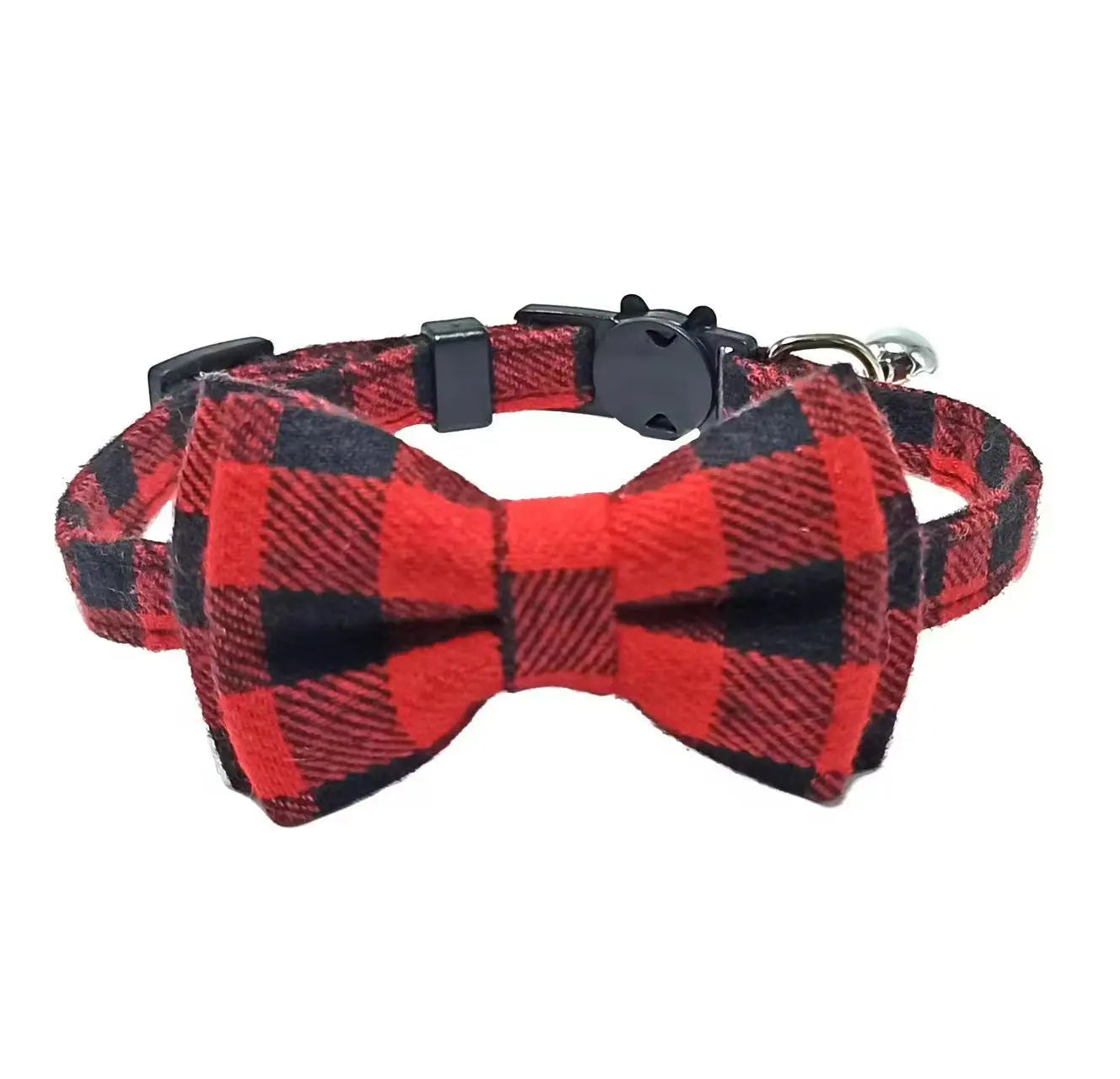 Adjustable Soft Cotton Kitten Collar Bow Tie with Bell StepbyStep