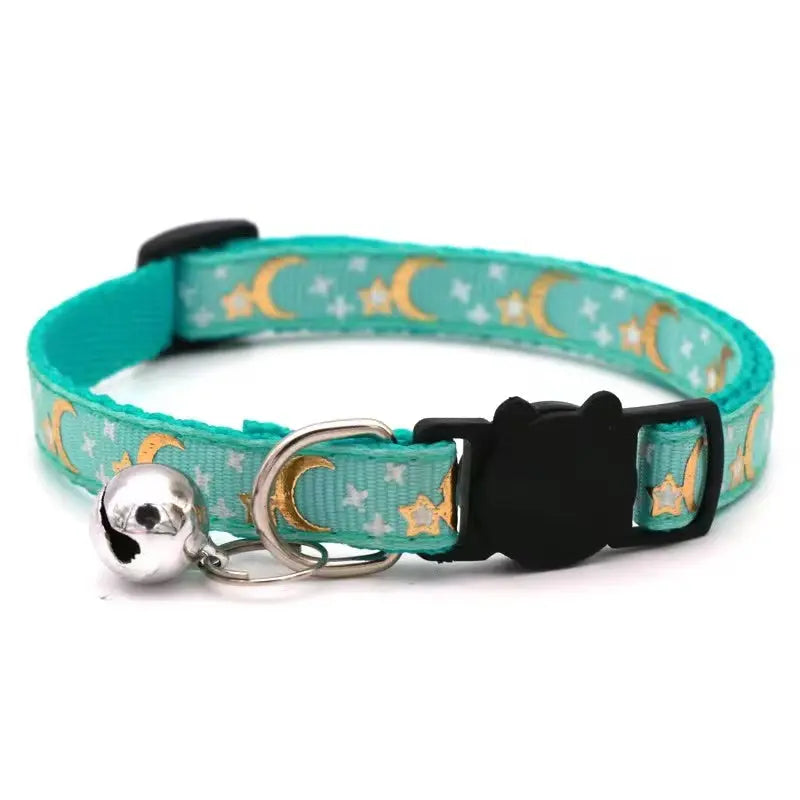 Best Kitten Collars with Bell and Cartoon Star Moon StepbyStep