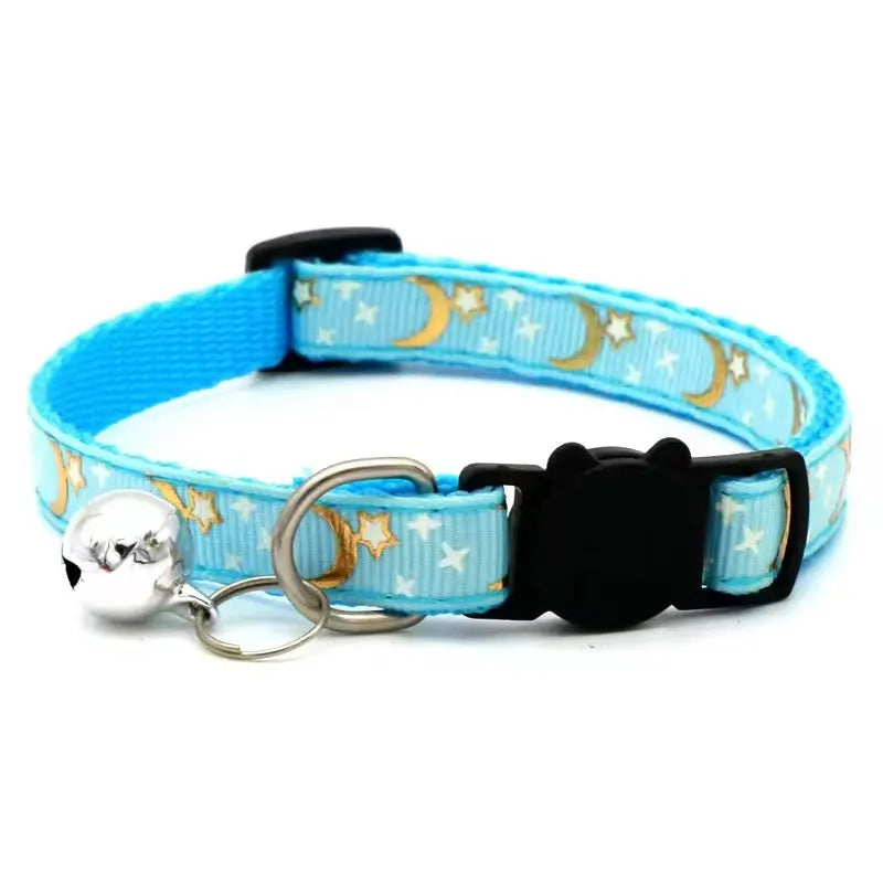 Best Kitten Collars with Bell and Cartoon Star Moon StepbyStep