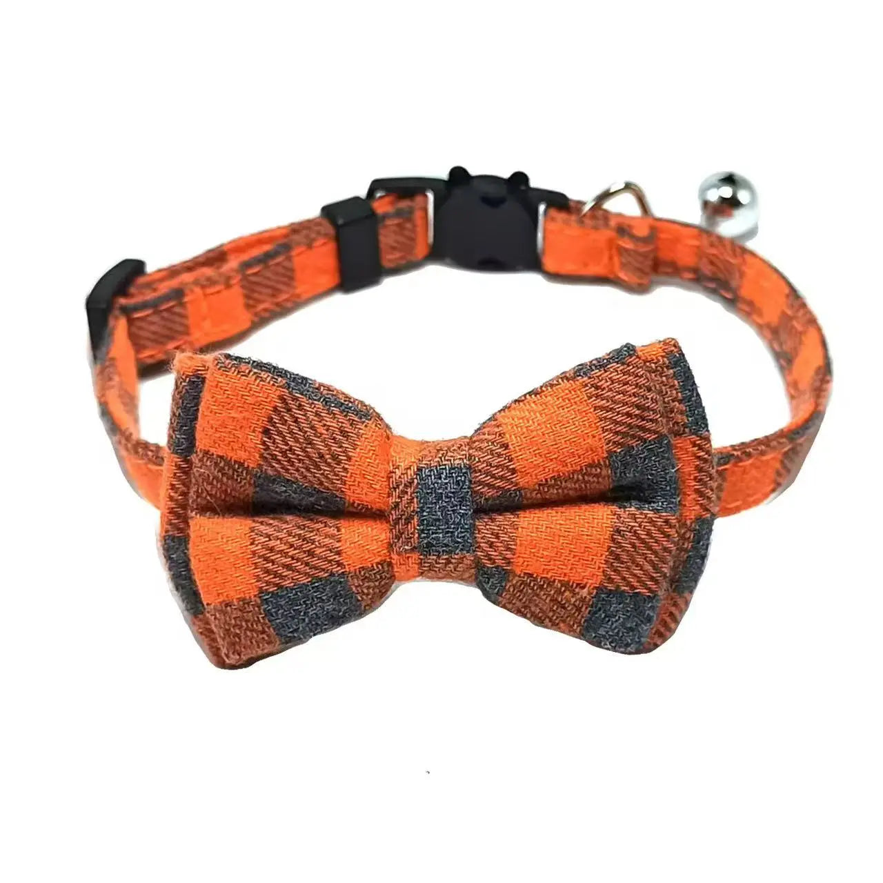 Adjustable Soft Cotton Kitten Collar Bow Tie with Bell StepbyStep