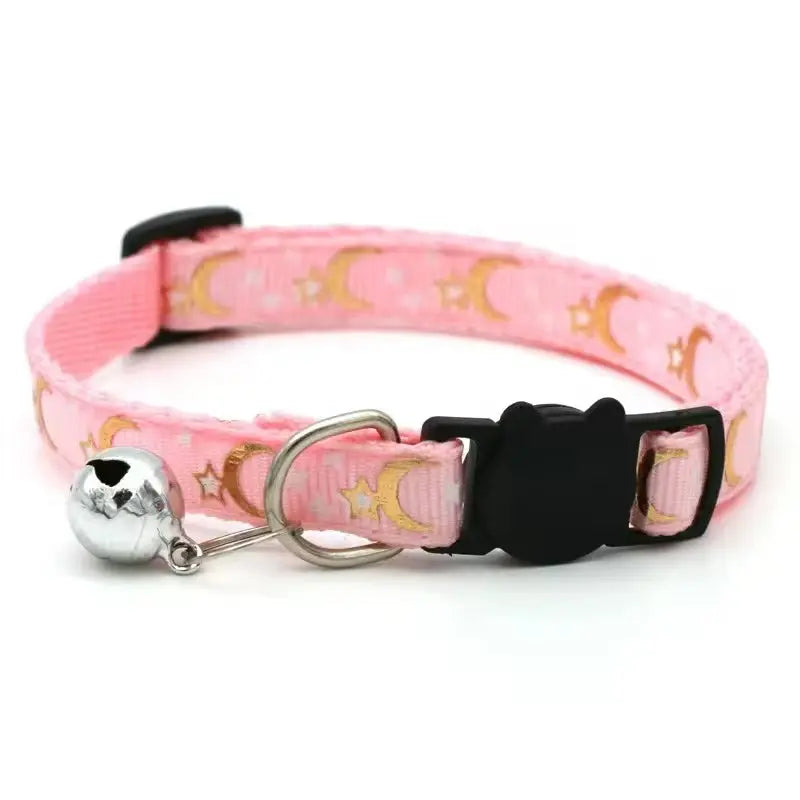 Best Kitten Collars with Bell and Cartoon Star Moon StepbyStep