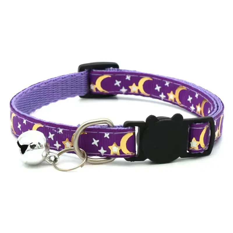 Best Kitten Collars with Bell and Cartoon Star Moon StepbyStep