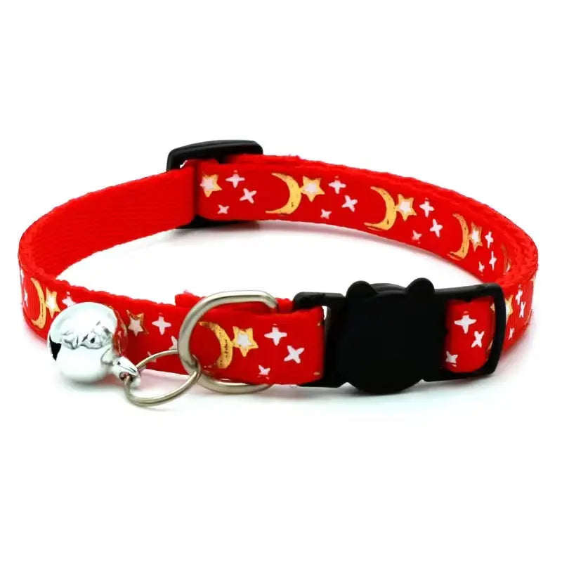 Best Kitten Collars with Bell and Cartoon Star Moon StepbyStep
