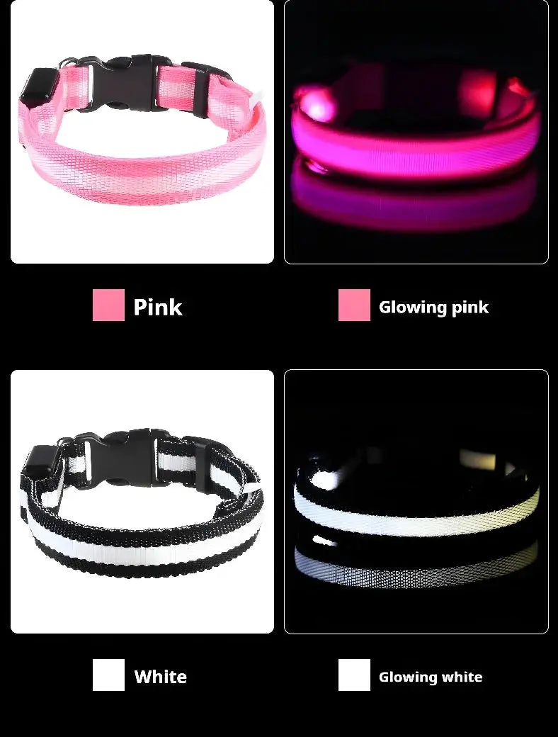 Popular Rechargeable Glow in the Dark Dog Collar StepbyStep