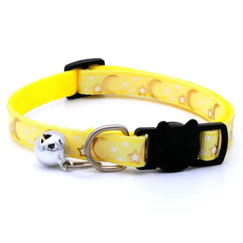 Best Kitten Collars with Bell and Cartoon Star Moon StepbyStep