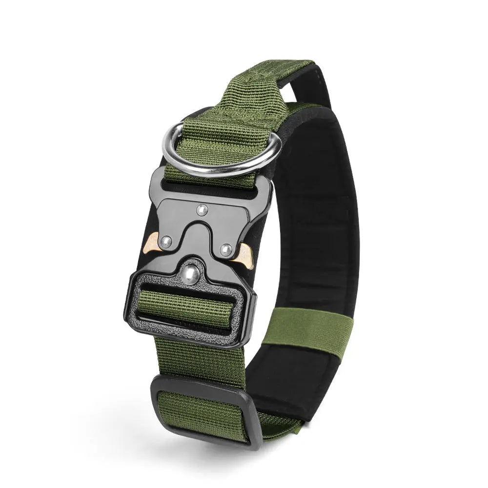 New Pet Explosion-Proof Tactical Collar with Handle for medium and large dogs StepbyStep