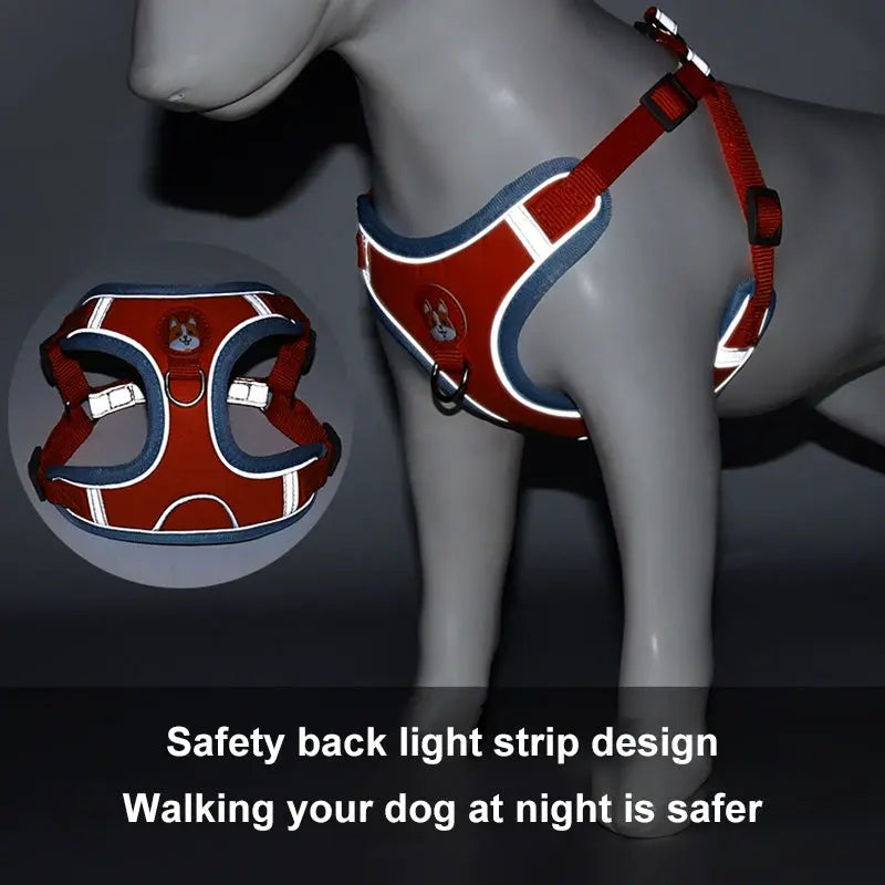 Hot Reflective Harness for Small Dogs StepbyStep