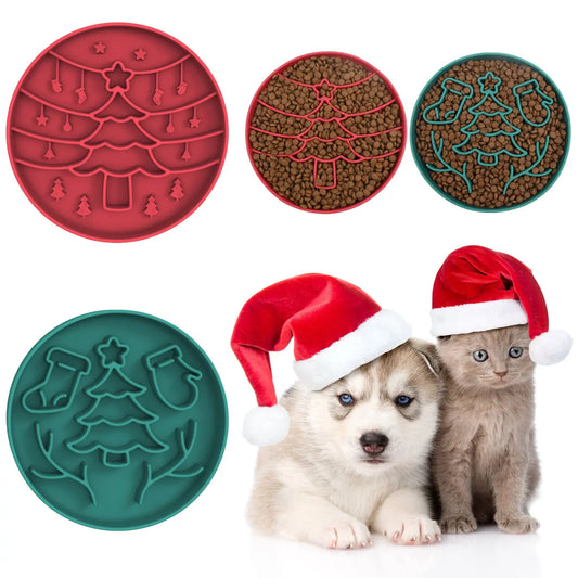 Christmas Style Dog Slow Feeder Bowl stepbystep