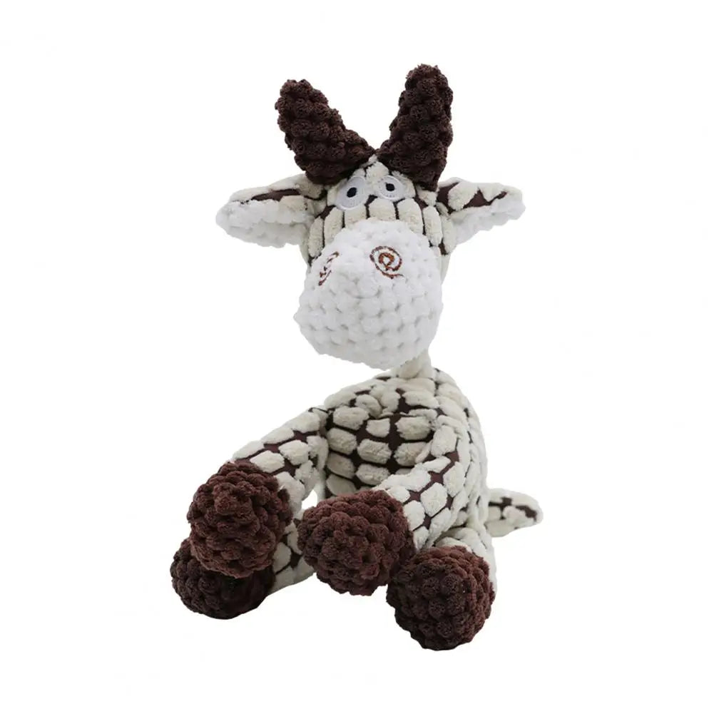Squeaky Dog Toys,Plush Dog Toy Stuffed Donkey StepbyStep