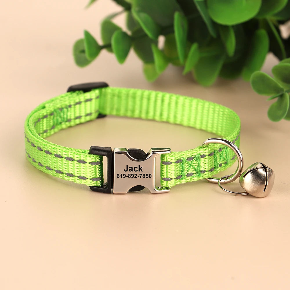 Popular Reflective Cat Collar with Name StepbyStep