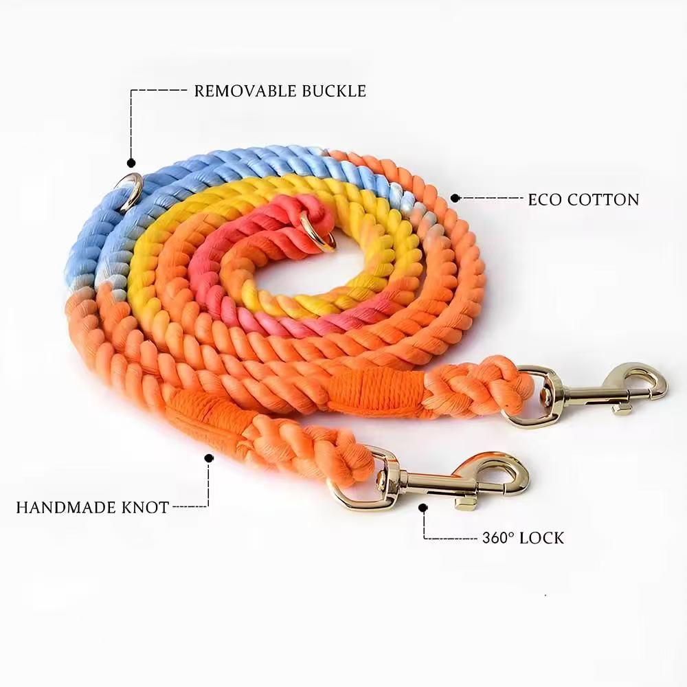Rainbow Dog Leash StepbyStep