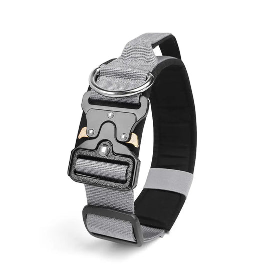 New Pet Explosion-Proof Tactical Collar with Handle for medium and large dogs StepbyStep