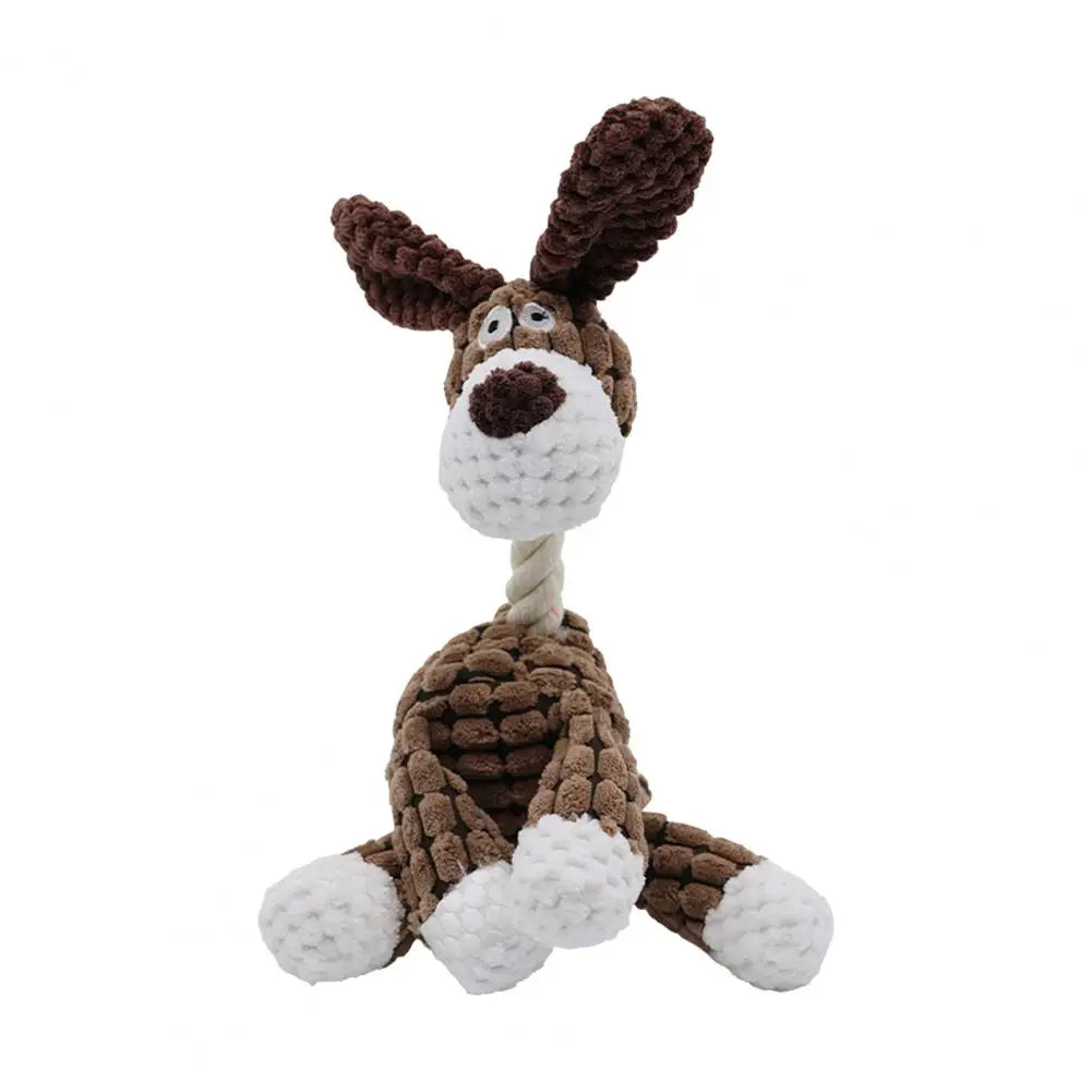 Squeaky Dog Toys,Plush Dog Toy Stuffed Donkey StepbyStep
