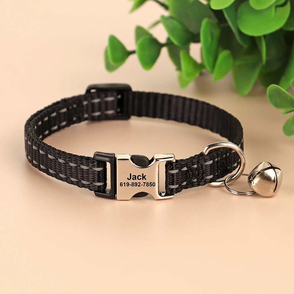 Popular Reflective Cat Collar with Name StepbyStep