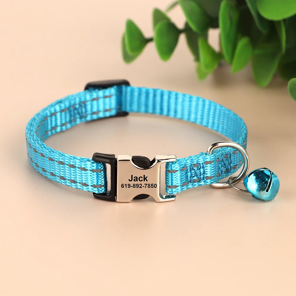 Popular Reflective Cat Collar with Name StepbyStep