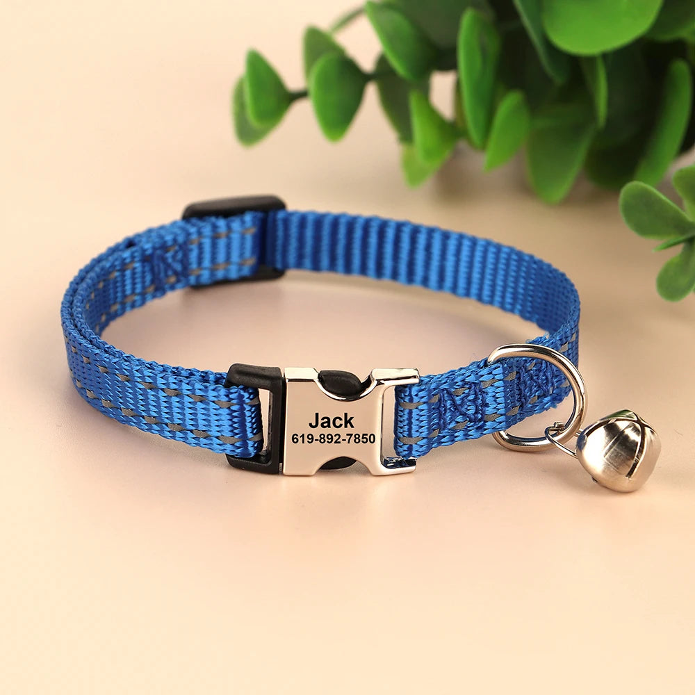 Popular Reflective Cat Collar with Name StepbyStep