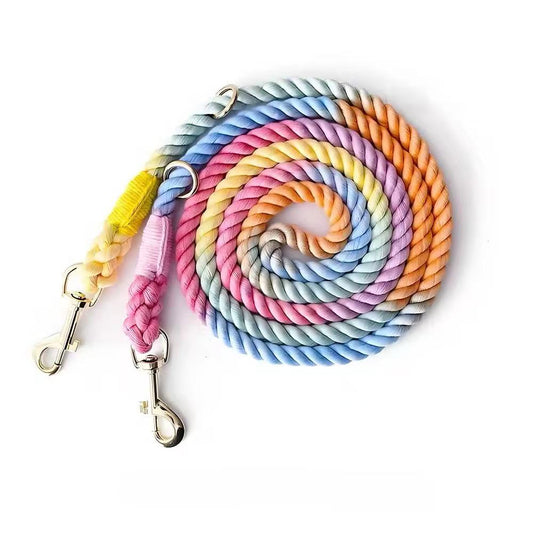 Rainbow Dog Leash StepbyStep