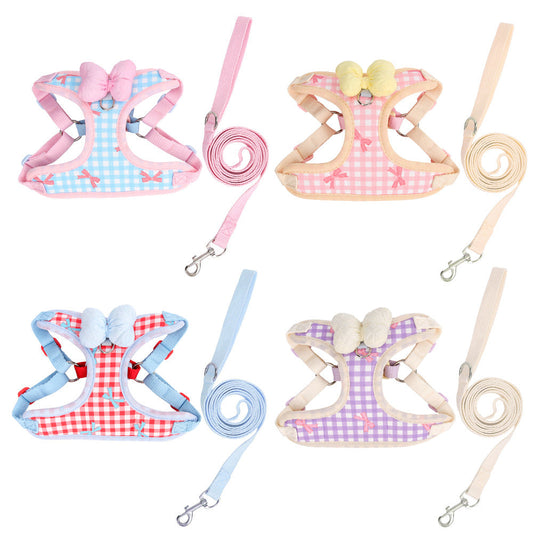 Dogs Adjustable Harness Leash Set StepbyStep