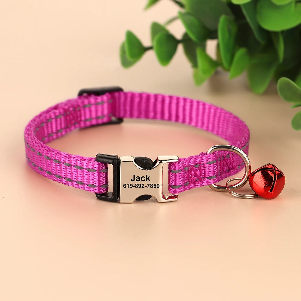 Popular Reflective Cat Collar with Name StepbyStep