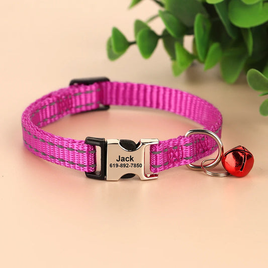 Popular Reflective Cat Collar with Name StepbyStep