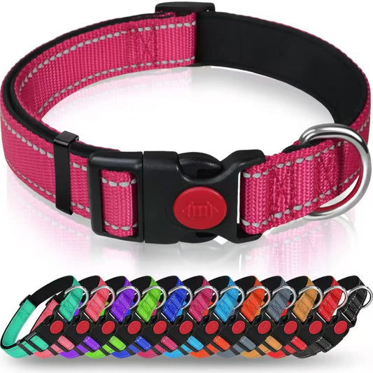 Reflective and Adjustable Nylon Collar for Dogs and Cats StepbyStep