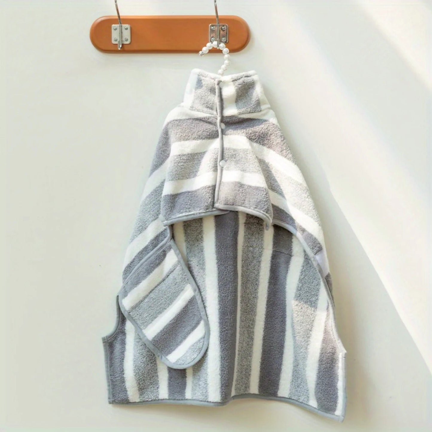 Striped Pattern Pet Bath Towel StepbyStep