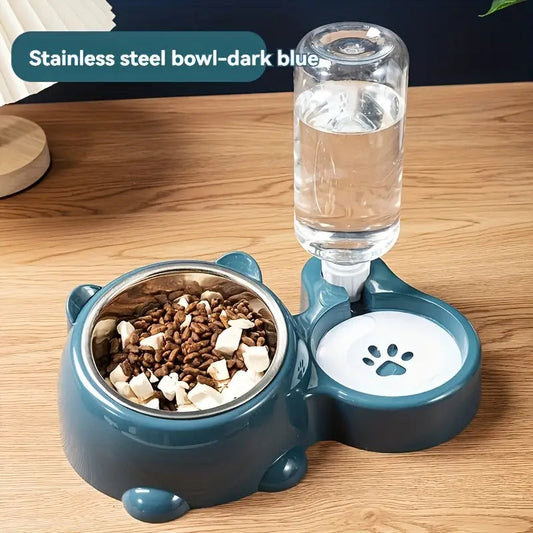 Pet Drinking and Eating Bowls Thickened Large Slanted Drinking Bowl Bowl Cat Neck Protectors Cat Accessories Water Dispenser StepbyStep