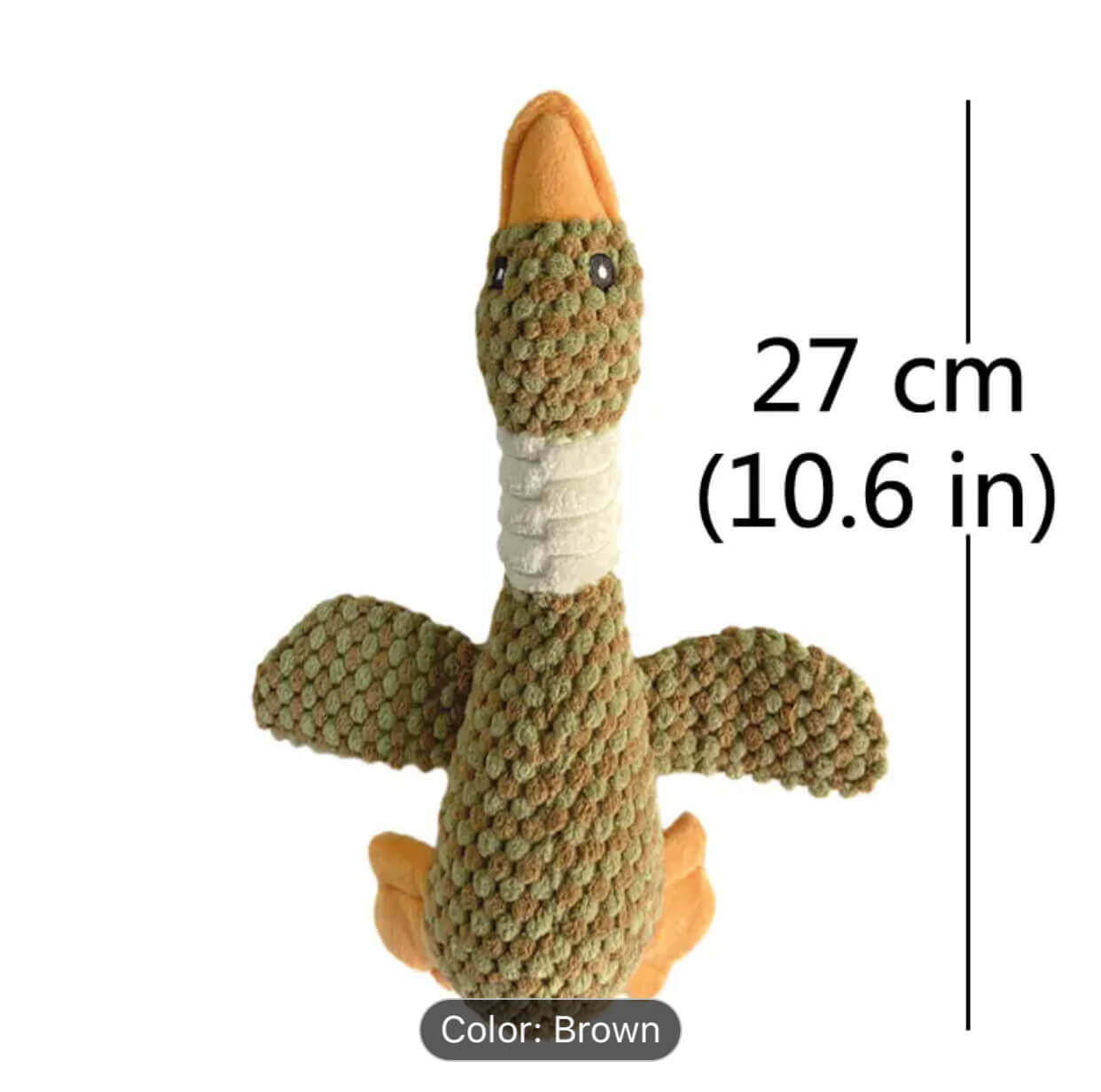 Sound Wild Goose Chew Teeth Cleaning Duck Squeak Toy for Puppy - StepbyStep