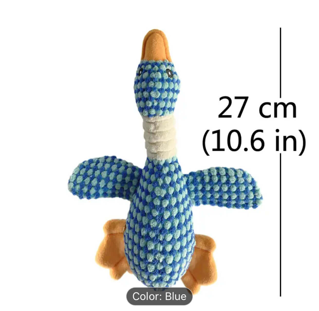 Sound Wild Goose Chew Teeth Cleaning Duck Squeak Toy for Puppy - StepbyStep