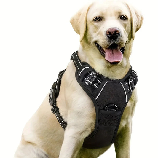 Nylon Dog Harness No Pull Dog Harnesses Vest Soft Padded Pet StepbyStep