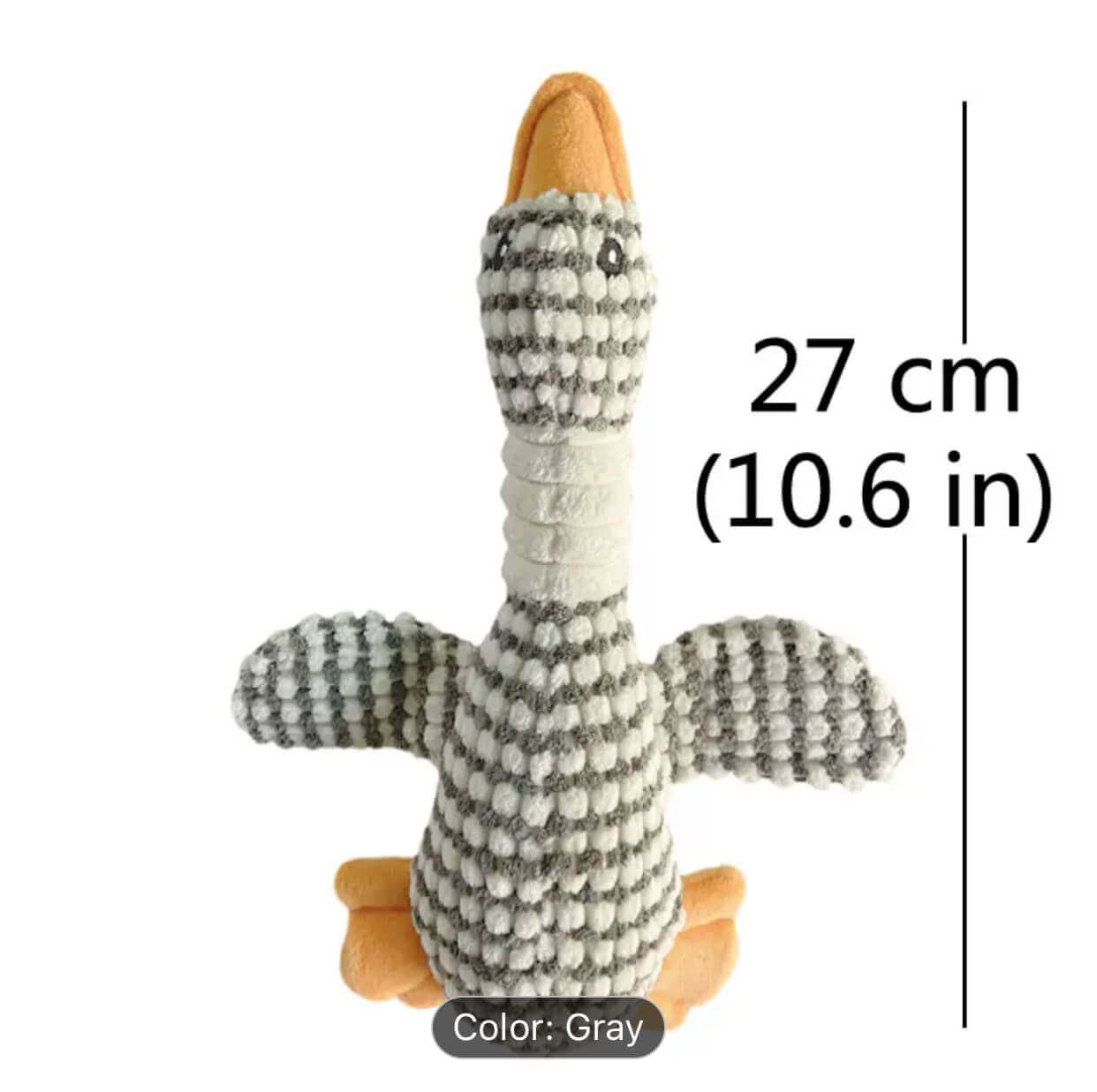 Sound Wild Goose Chew Teeth Cleaning Duck Squeak Toy for Puppy - StepbyStep
