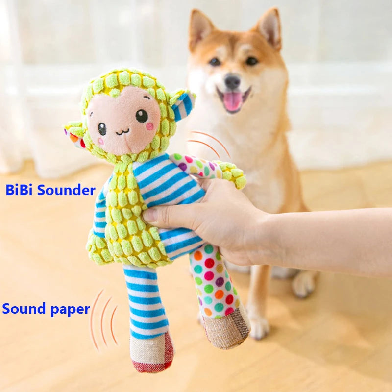Interactive Squeaky Pet Dog Teeth Cleaning Chew Toy StepbyStep