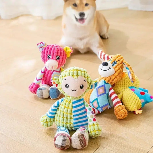 Dog Toy Sale Interactive Squeaky Pet Dog Teeth Cleaning Chew Toy - StepbyStep