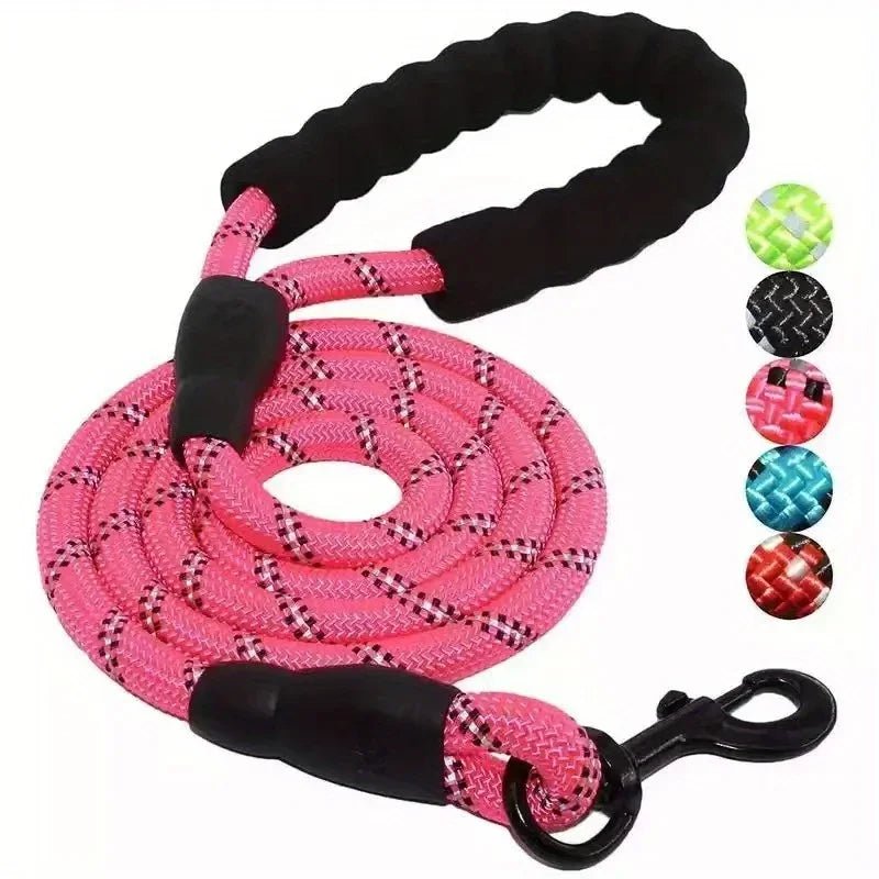 pink dog leash