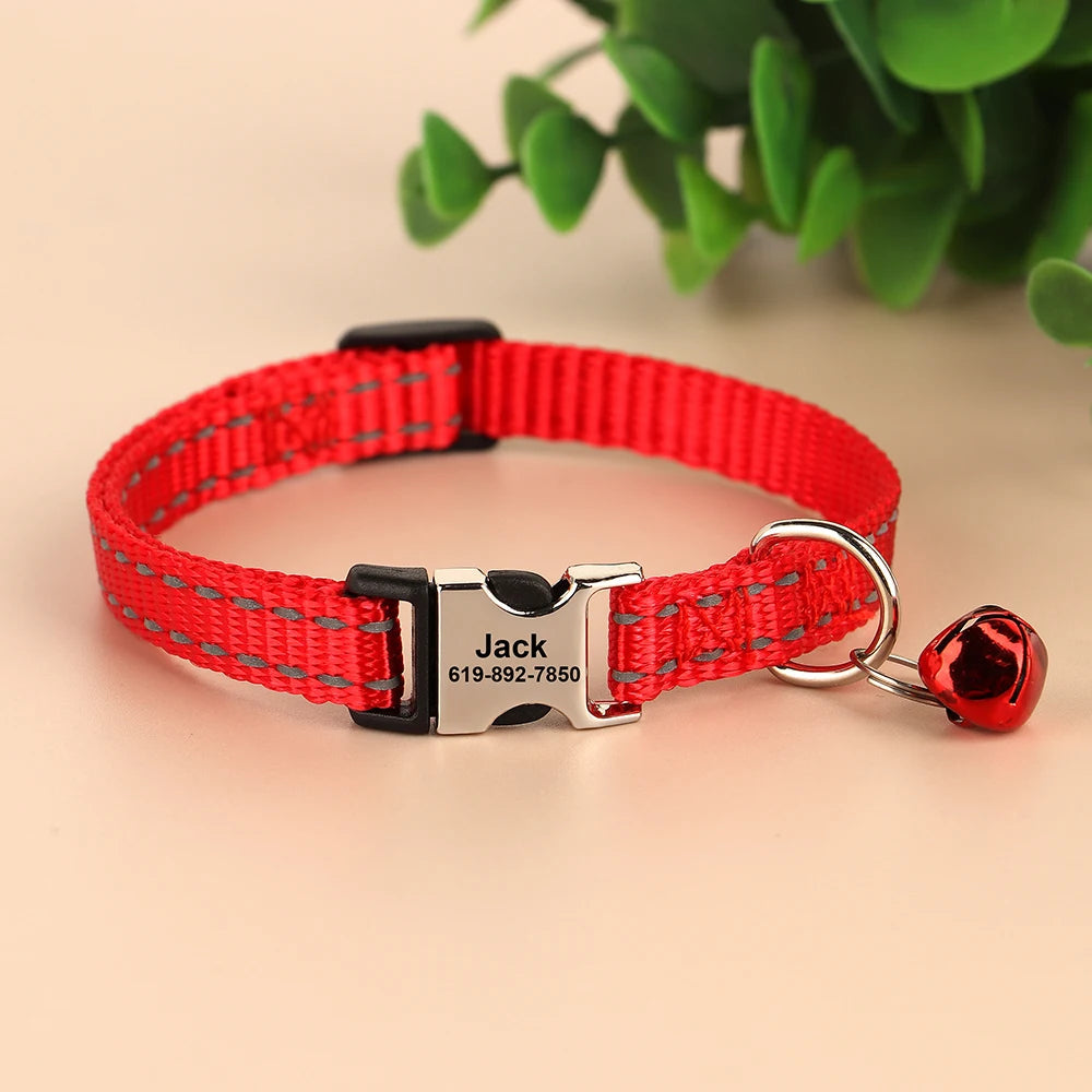 Popular Reflective Cat Collar with Name StepbyStep